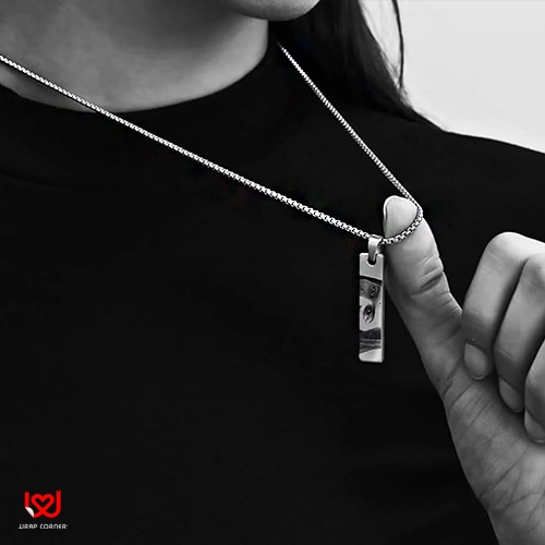 Personalized Eye Engraving Chain | Custom Eye Photo Necklace