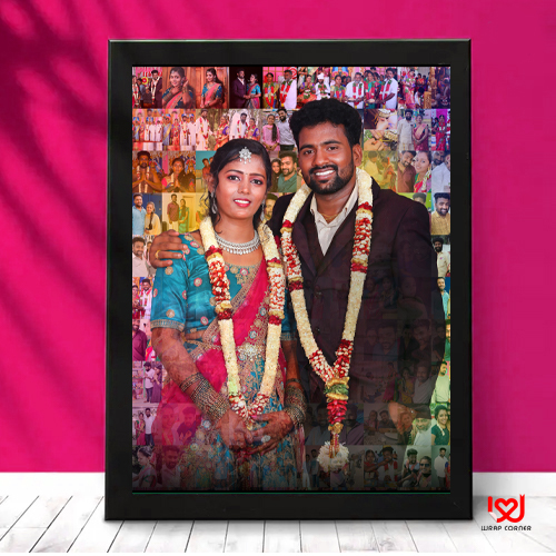 Mosaic Photo Frame – Personalized Gift Made from Your Memories