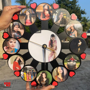 Wall Clock with Personalised Photo & Name Clocks